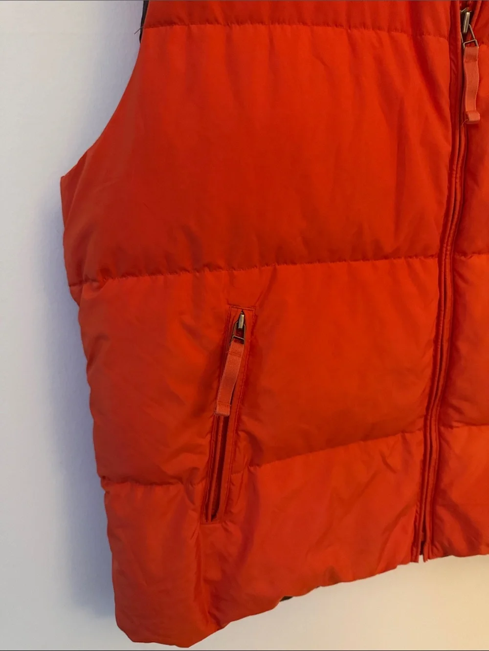 J. Crew Orange Quilted Puffer Vest